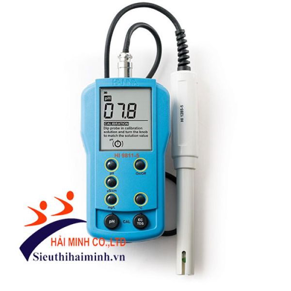 Photo - Máy đo pH/EC/TDS/nhiệt độ cầm tay HANNA HI9811-51 (0.0 to 14.0 pH)