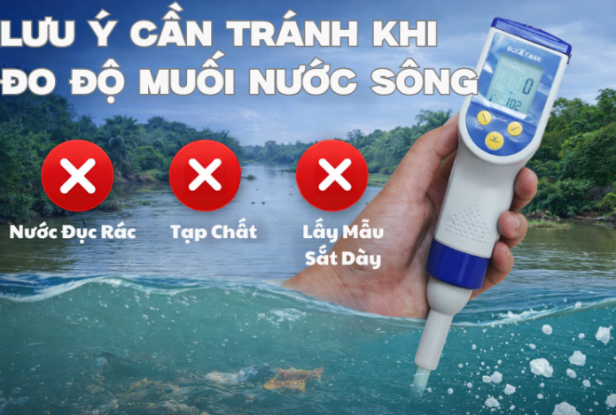 Lưu Ý Cần Tránh Khi Đo Độ Muối Nước Sông