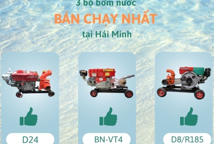 3 bộ bơm nước bán chạy nhất tại Hải Minh