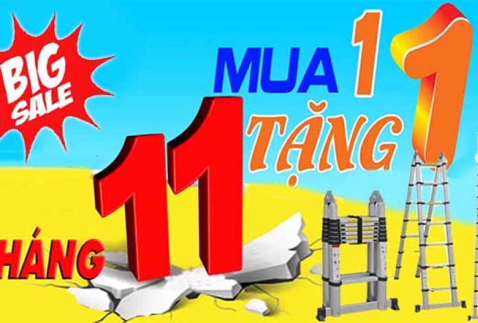 Siêu thị Hải Minh giảm giá kịch sàn thang nhôm trong tháng 11