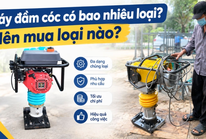 Máy đầm cóc có bao nhiêu loại? nên mua loại nào?
