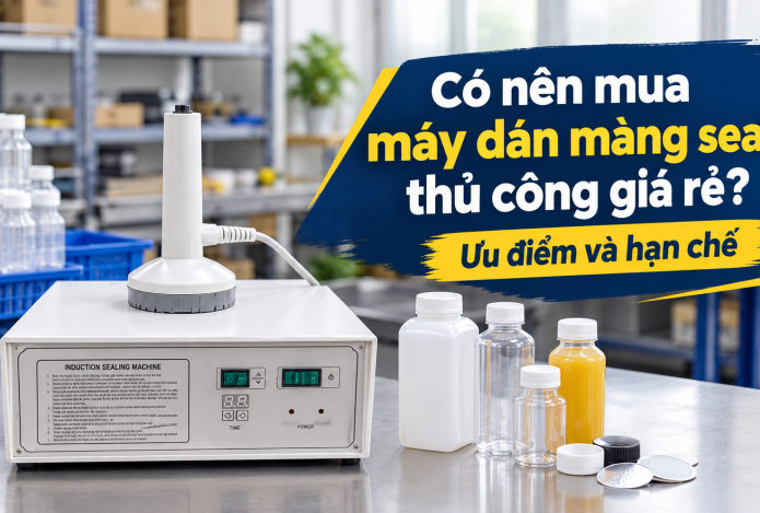 Có nên mua máy dán màng seal thủ công giá rẻ? Ưu điểm và hạn chế