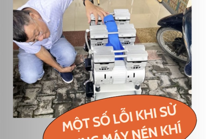 Một số lỗi khi sử dụng máy nén khí