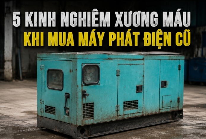 5 kinh nghiệm xương máu khi mua máy phát điện cũ