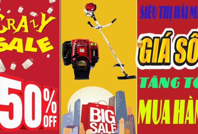 Siêu Thị Hải Minh Giảm Giá Sốc Nhiều Dòng Máy Cắt Cỏ