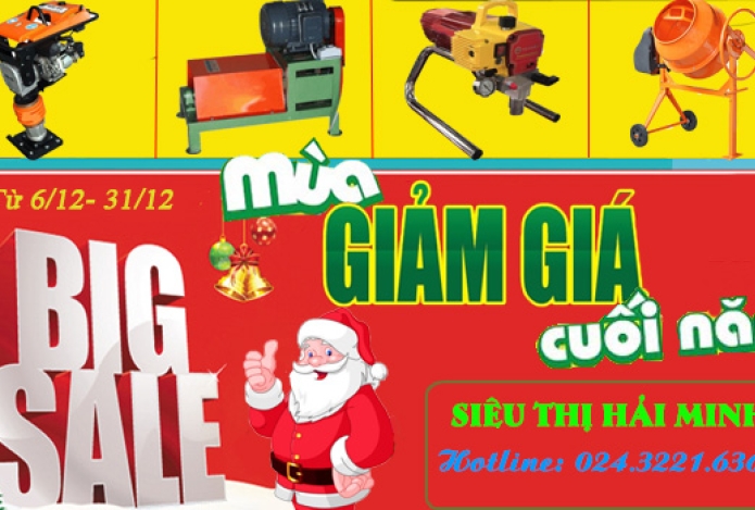 Mừng Giáng Sinh- Giảm Giá Sốc Nhiều Máy Công Nghiệp- Xây Dựng