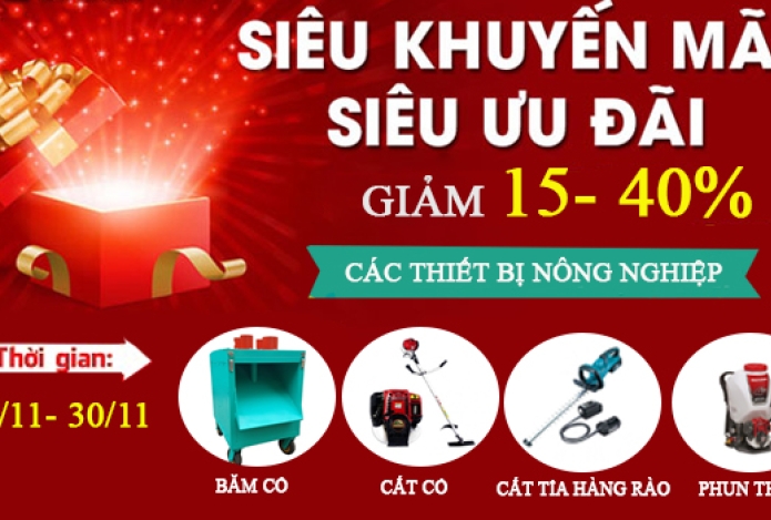 Siêu Thị Hải Minh Tri Ân Khách Hàng- Giảm Giá Cực Sốc Các Thiết Bị Nông Nghiệp