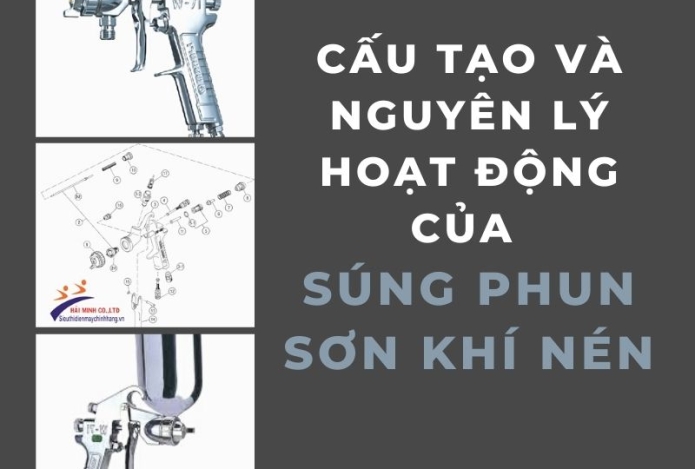 Chi tiết cấu tạo và nguyên lý hoạt động của súng phun sơn khí nén