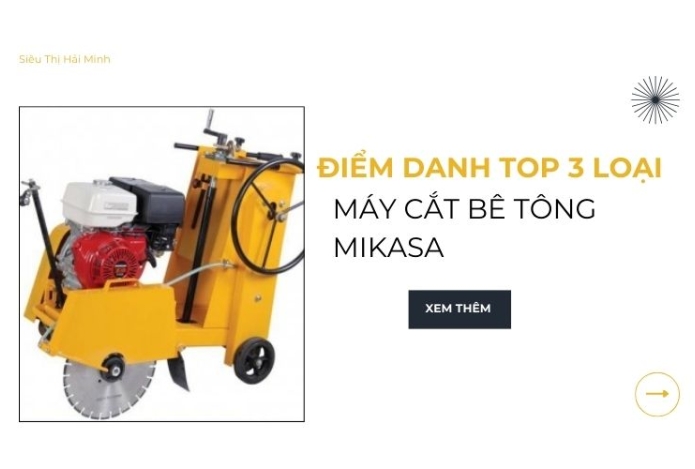 Điểm danh top 3 loại máy cắt bê tông Mikasa