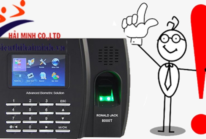Một số vấn đề thường gặp khi sử dụng máy chấm công vân tay