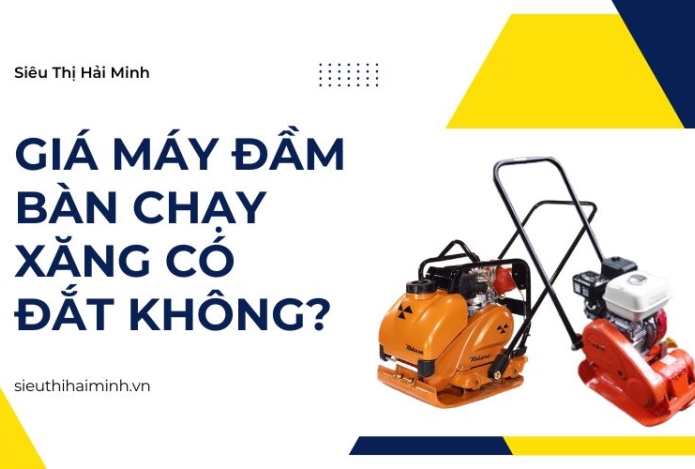 Giá máy đầm bàn chạy xăng có đắt không
