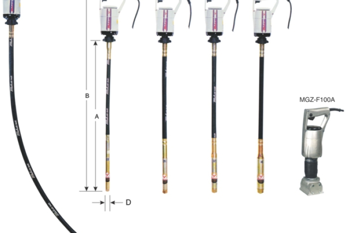 Tìm hiểu qua về máy đầm dùi bê tông cầm tay