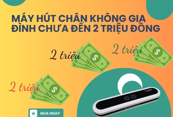 Tổng Hợp 5 Máy Hút Chân Không Gia Đình Chưa Đến 2 Triệu Đồng