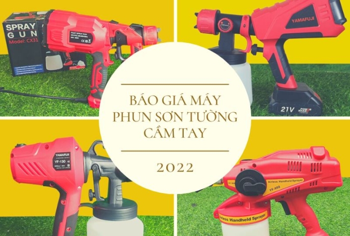 Bảng giá máy phun sơn tường cầm tay mới nhất năm 2024