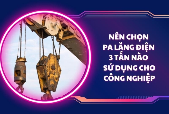 Nên Chọn Loại Pa Lăng Điện 3 Tấn Nào Sử Dụng Cho Công Nghiệp