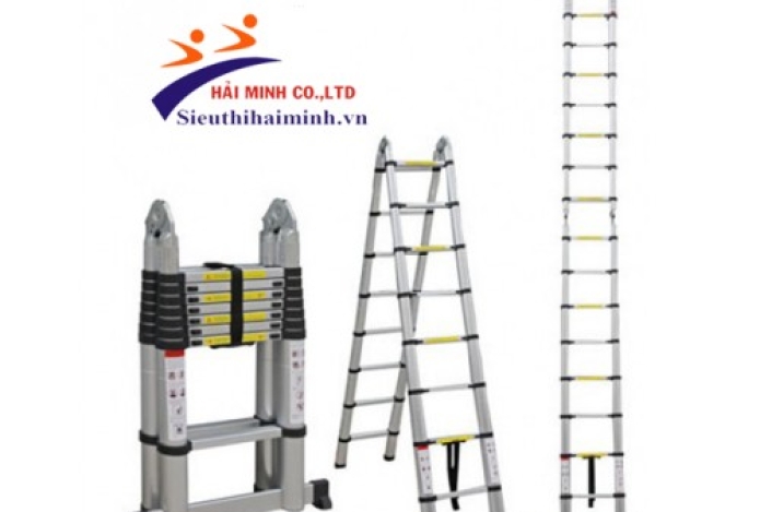 Thang nhôm rút gọn, dùng cho dân chuyên lắp đặt , sửa chữa