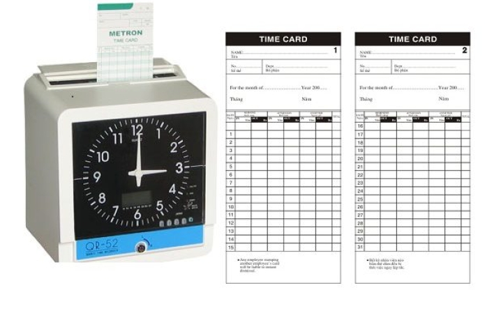 Tìm hiểu ưu nhược điểm của máy chấm công thẻ giấy