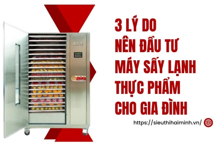 3 lý do nên đầu tư máy sấy lạnh thực phẩm cho gia đình
