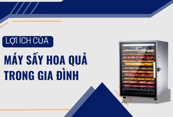 Lợi ích của máy sấy hoa quả trong gia đình