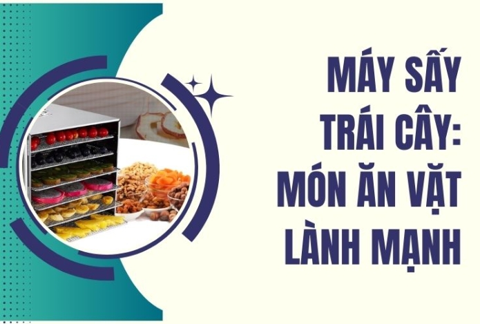 Máy sấy trái cây: Món ăn vặt lành mạnh