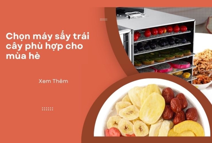 Chọn máy sấy trái cây phù hợp cho mùa hè cần chú ý gì