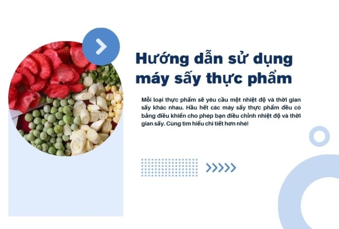 Hướng dẫn sử dụng máy sấy thực phẩm đơn giản