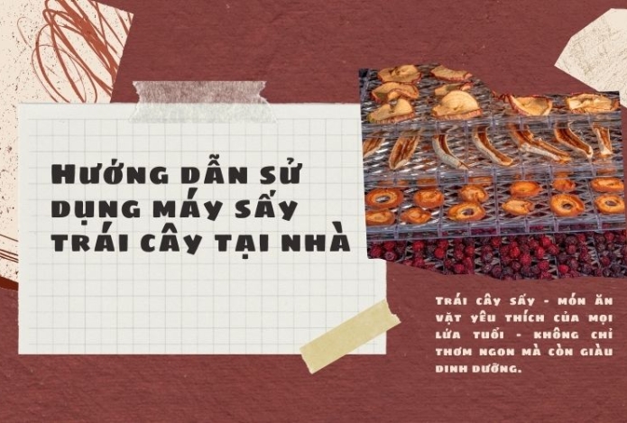 Hướng dẫn sử dụng máy sấy trái cây tại nhà