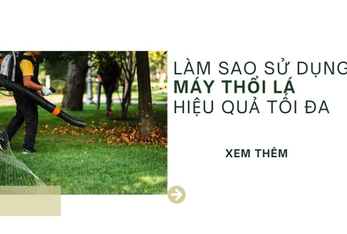 Làm sao sử dụng máy thổi lá để có được hiệu quả tối đa