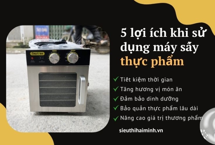 5 lợi ích khi sử dụng máy sấy thực phẩm mà bạn nên biết