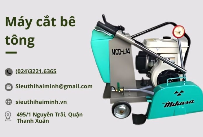 Máy cắt bê tông: Giải pháp tiện lợi trong xây dựng