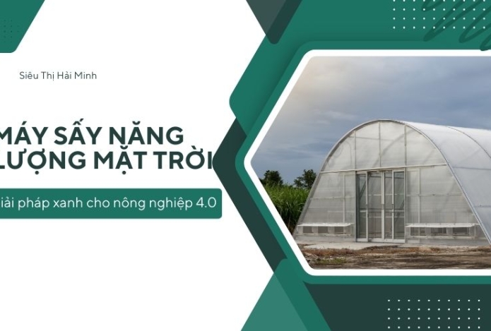 Máy sấy năng lượng mặt trời: Giải pháp xanh cho nông nghiệp 4.0