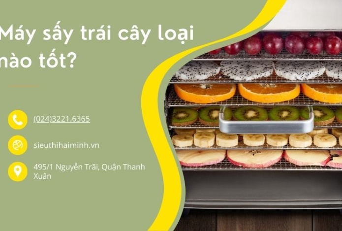 Máy sấy trái cây gia đình loại nào tốt? Tiêu chí lựa chọn