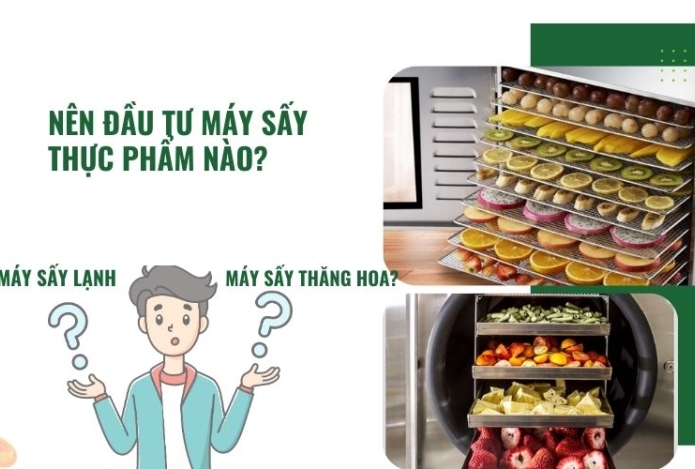Nên đầu tư máy sấy lạnh thực phẩm hay máy sấy thăng hoa?