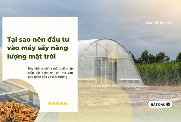 Tại sao nên đầu tư vào máy sấy năng lượng mặt trời