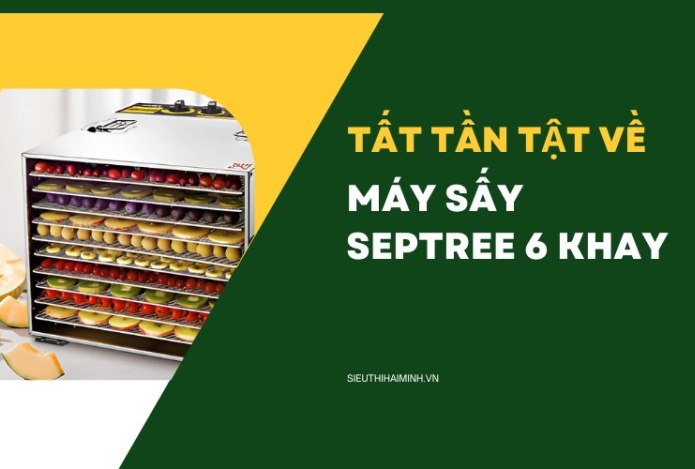 Tất tần tật về máy sấy Septree 6 khay