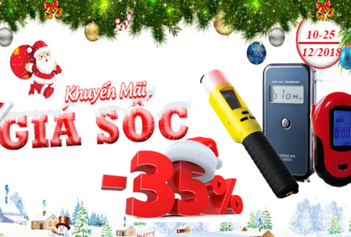 GIÁNG SINH AN LÀNH CÙNG SIÊU THỊ HẢI MINH VỚI MÁY ĐO NỒNG ĐỘ CỒN