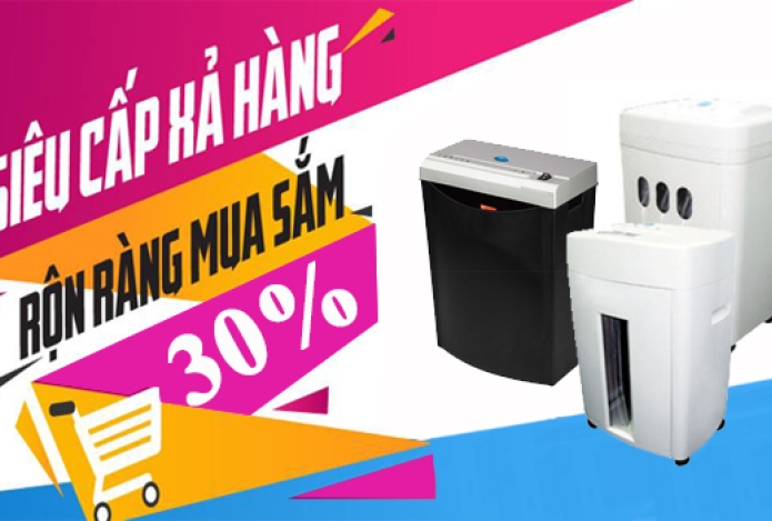 SIÊU KHUYẾN MẠI MÁY HỦY TÀI LIỆU TẠI SIÊU THỊ HẢI MINH