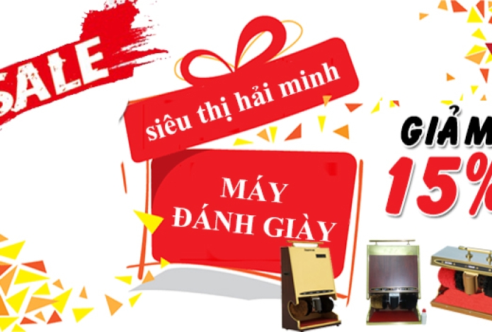 ƯU ĐÃI NGẬP TRÀN- GIẢM GIÁ LÊN TỚI 15% MÁY ĐÁNH GIÀY