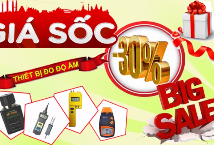 Tiết kiệm tới 30% khi mua thiết bị đo độ ẩm tại Siêu Thị Hải Minh