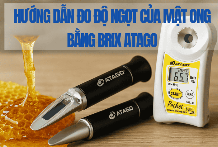 Hướng Dẫn Đo Độ Ngọt Của Mật Ong Bằng Brix Atago 
