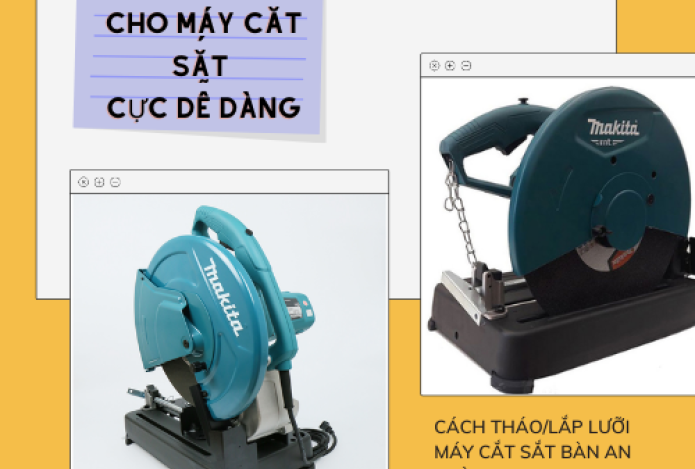 Cách Thay Lưỡi Cắt Cho Máy Cắt Sắt Cực Dễ Dàng