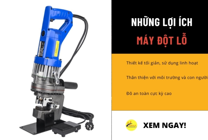 [Bạn có biết] Máy đột lỗ thủy lực - Những lợi ích bất ngờ