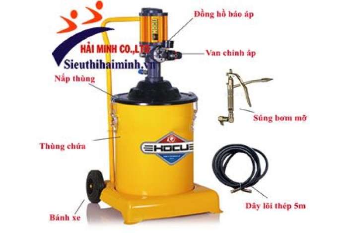 Mách bạn sử dụng máy bơm mỡ bằng điện tiết kiệm điện năng nhất
