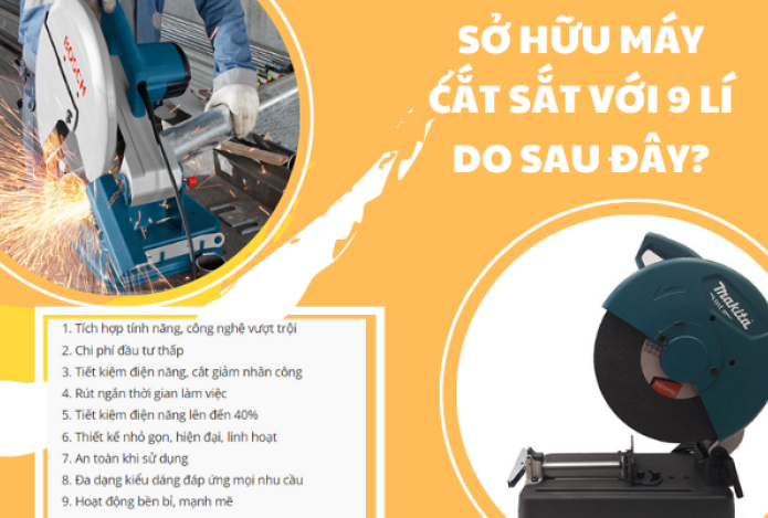 Bạn Nên Sở Hữu Máy Cắt Sắt Với 9 Lí Do Sau Đây?