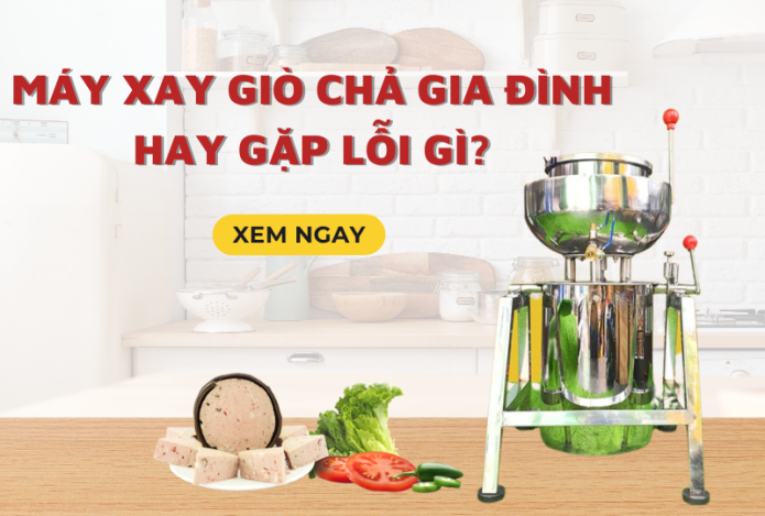 Máy Xay Giò Chả Gia Đình Hay Gặp Lỗi Gì?
