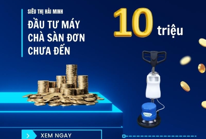 Đầu Tư Máy Chà Sàn Đơn Chưa Đến 10 Triệu Đồng