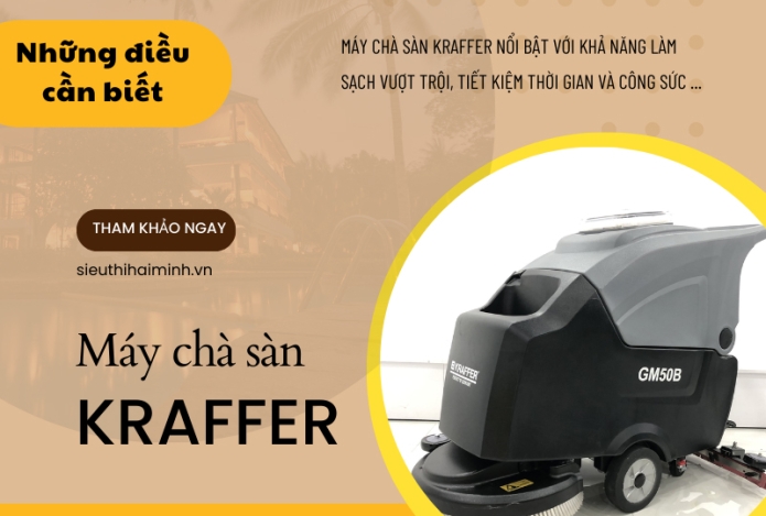 Điều Cần Biết Về Máy Chà Sàn Kraffer - Top Model Nổi Bật