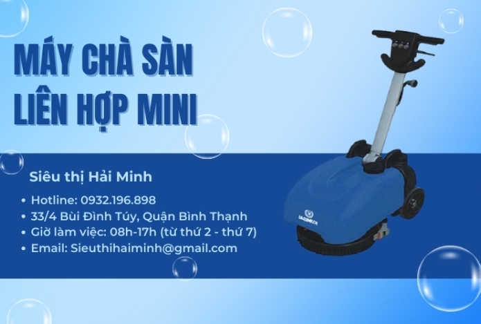 Máy chà sàn liên hợp mini - điều bạn chưa biết