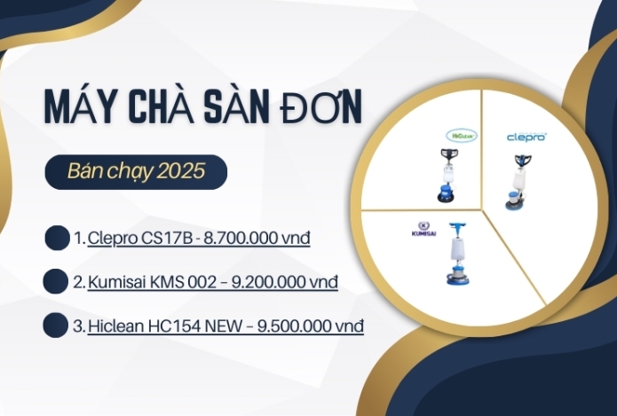 Top 3 Máy Chà Sàn Đơn Bán Chạy Đầu Năm 2025