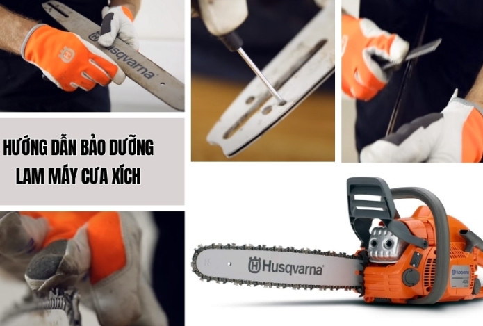 Hướng dẫn cách bảo dưỡng lam máy cưa xích hiệu quả